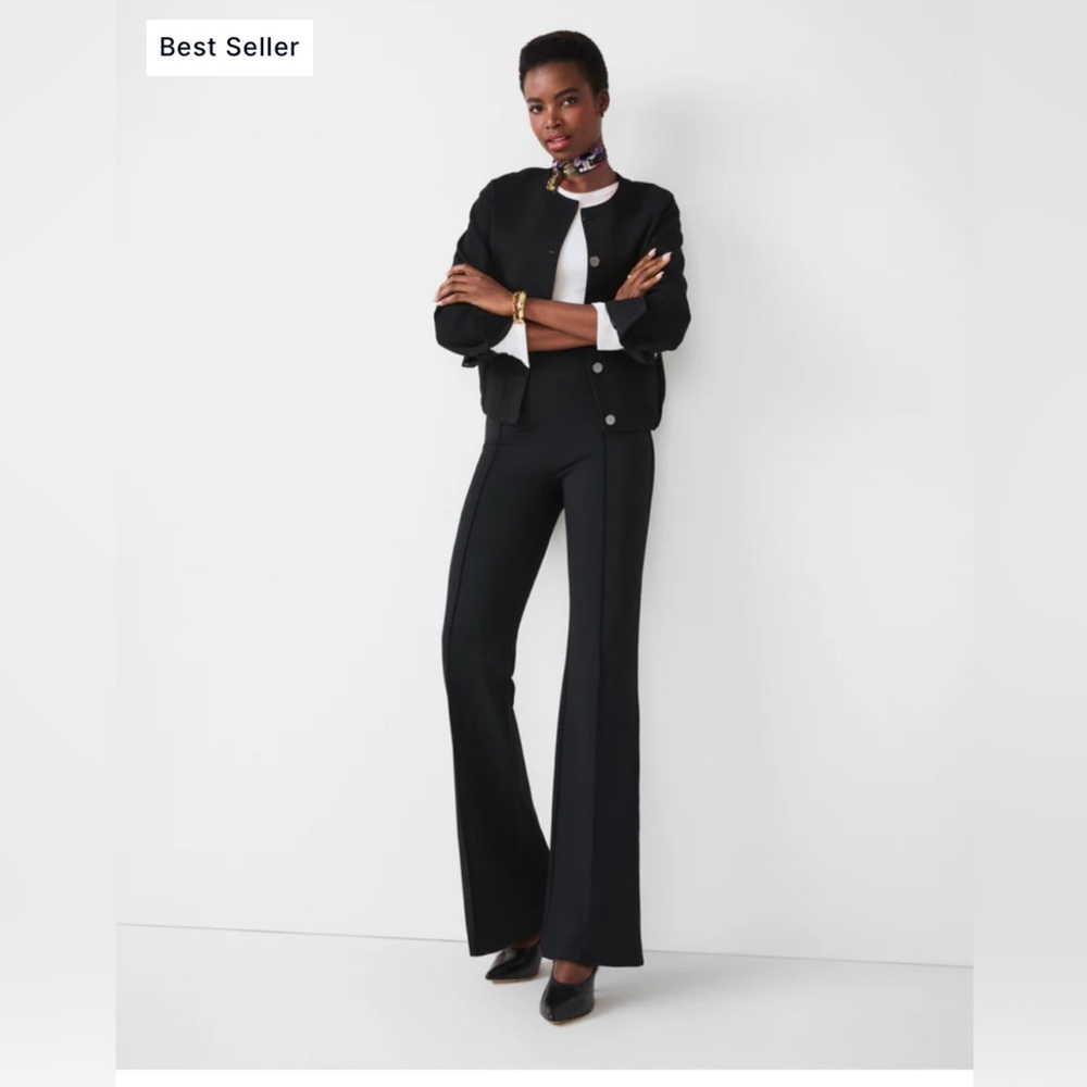 SPANX Black Boot-Cut Flare Pants